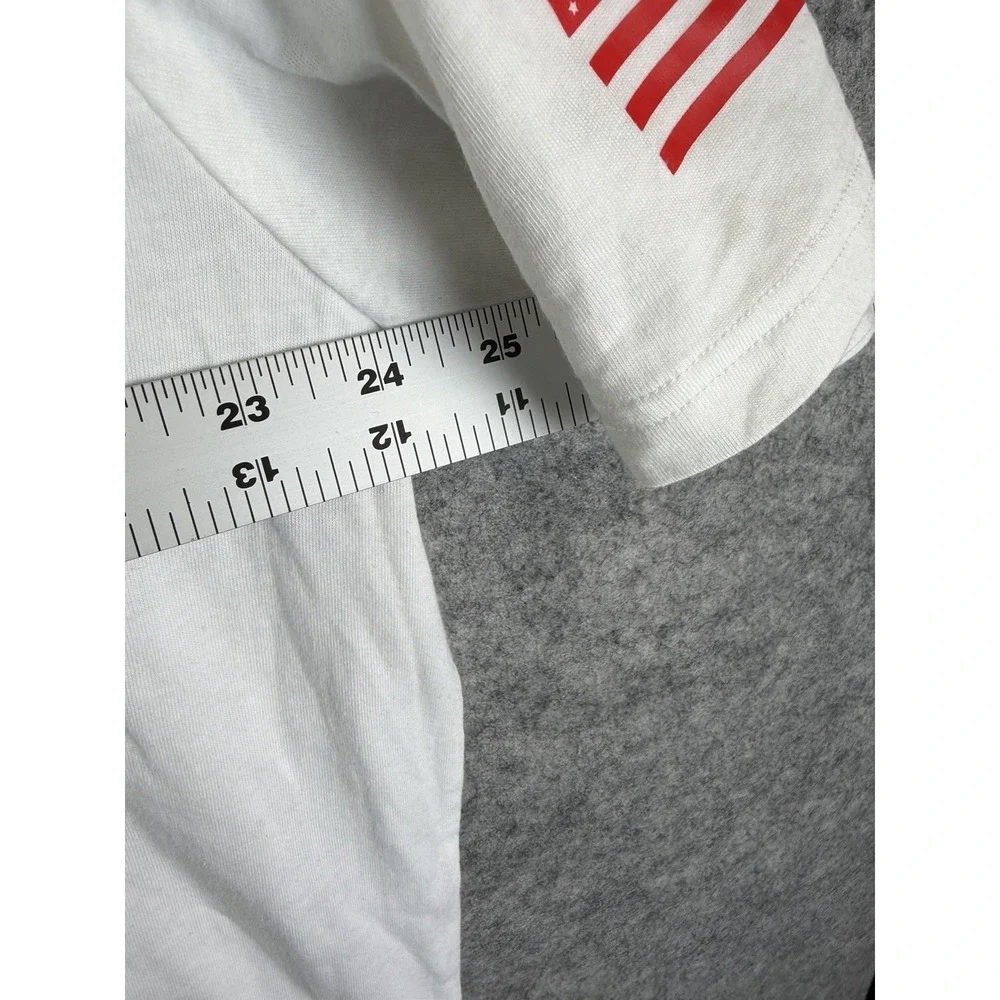 Under Armour Shirt‎ Men's 2XL White Military Logo Freedom Shortsleeve USA Flag